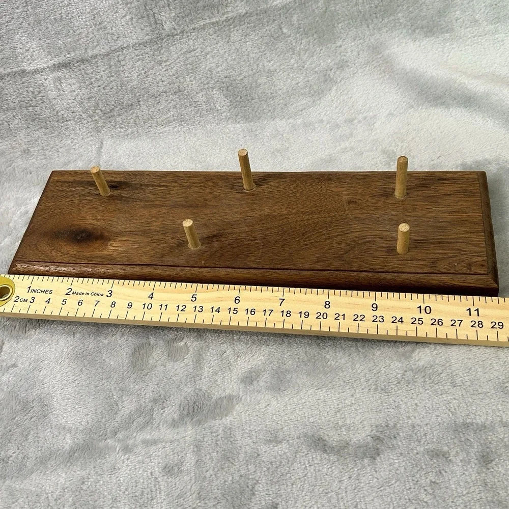 Carved Wood Modern Primitive Nativity Christmas‎ 6-piece Faceless Abstract